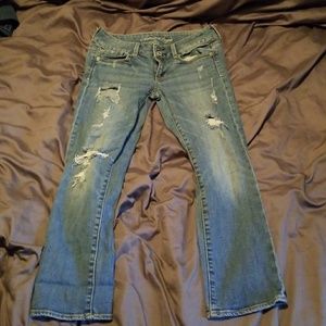 American Eagle ripped jeans